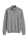 Gant - Cotton Half-Zip Sweater - Poolpika lukuga džemprid - L