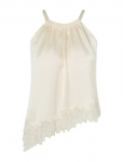 Malina - Madina Asymmetric Lace Hem Top - Varrukateta - 40