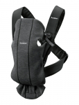 BabyBj&ouml;rn - Babybj&ouml;rn Baby Carrier Mini, 3D Jersey, Charcoal Grey - Baby Carries - ONE SIZE