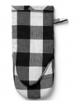 Midnatt - Oven Mitt Checked B/W - Pajakindad - 13X30