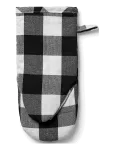 Midnatt - Oven Mitt Checked B/W - Pajakindad - 13X30
