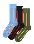 Happy Socks - 3-Pack Vertical Stripe Socks - Tavalised sokid - 41-46
