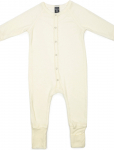 Smallstuff - Night Suit, Denim Melange Drop Needle, Merino Wool - Pidžaama kombinesoonid - 92