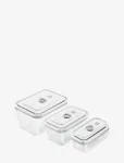 Zwilling - Fresh & Save, Vacuum Boxset S/M/L / 3-P, Glass - Kastid ja konteinerid - ONE SIZE