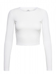 Casall - Graphic Crop Long Sleeve - Spordi pikkade varrukatega l&uuml;hikesed topid - XL