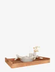 House Nordic - Ebba - Tray In Teak, Nature, 58X38 Cm - Kandikud - 58X38X7CM
