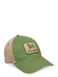 American Needle - Stone Washed Logo Mens Cap Ivory - Dark Green John Deere - Nokam&uuml;tsid - ONE SIZE