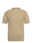 Lindbergh - Knitted S/S O-Neck Tee - L&uuml;hikeste varrukatega - L