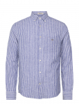 Gant - Reg Cotton Linen Stripe Shirt - Linased s&auml;rgid - XXL