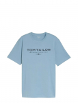 Tom Tailor - T-Shirt With Print - L&uuml;hikeste varrukatega - XL
