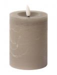 C'est Bon - Rustic Finish Led Pillar Candle - LED-k&uuml;&uuml;nlad - H10CM