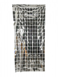 Joker - Foil Silver Backdrop Square Curtain 1X2M - Laste s&uuml;nnip&auml;ev - NO LENGTH