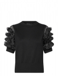 French Connection - Krista Mix Stacked Ruffle Top - L&uuml;hikeste varrukatega - XS