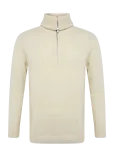 Lindbergh - Lambswool Half Zip Knit Oversize Collar - Poolpika lukuga džemprid - M