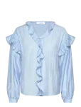 Coster Copenhagen - Longsleeved Blouse With Frills - Pikkade varrukatega - 36