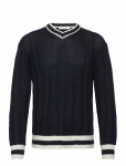 Selected - Slhroy Ls Knit Relaxed Rib V-Neck - V-kaelusega - L