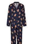 Hunkem&ouml;ller - Pj Ls Vis Twill Ginger - Pidžaamad (komplektid) - XS