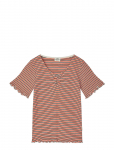 Mads N&oslash;rgaard - 2X2 Cotton Stripe Tiki Tee - L&uuml;hikeste varrukatega - 140