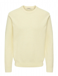 ONLY & SONS - Onstony Rlx 12 Ls Waffle Crew Knit Noos - &Uuml;mara kaelusega - XL