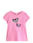 Lindex - Top Ss Butterfly Flipsequins - L&uuml;hikeste varrukatega - 110