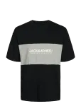 Jack & Jones - Jjelegacy Blocking Tee Ss O-Neck Noos - L&uuml;hikeste varrukatega - M