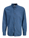 Jack & Jones - Jjesummer Linen Blend Shirt L/S Sn - Vabaaja s&auml;rgid - XL