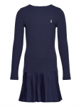 Ralph Lauren Kids - Pleated-Skirt Ribbed Dress - Pikkade varrukatega vabaajakleidid - 129-130