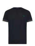 Fred Perry - Twin Tipped  Cuff T-Shirt - L&uuml;hikeste varrukatega - XXL