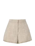 Malina - Jovie Fringe Trimmed Boucle Shorts - Vabaaja l&uuml;hikesed p&uuml;ksid - 36