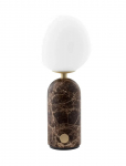 Globen Lighting - Portable Table Lamp Torrano Brown Marble - Laualambid - 12X12X28CM