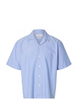 Selected - Slhrlxoxford Ss Shirt Resort - Oxfordi s&auml;rgid - XL