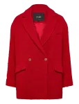 Maje - Fancy Red Tweed Coat - Villased mantlid - 34