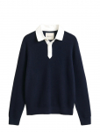Gant - Cotton Merino Rugger - Pikkade varrukatega kootud polos&auml;rgid - S