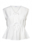 Bubbleroom - Viscose Tie Detail Blouse - Varrukateta - XS