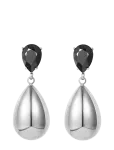Bud To Rose - Destiny Drop Earring Black/Silver - Statement k&otilde;rvar&otilde;ngad - ONE SIZE