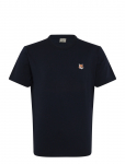 Maison Kitsune - Fox Head Patch Classic Tee-Shirt - L&uuml;hikeste varrukatega - L