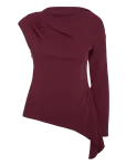 Topshop - Tstena One Shoulder Ls Top Wvn - Pikkade varrukatega - 36