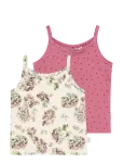 Petit Piao - Ppstar Girls Undershirt 2-Pack - Aluskihi topid - 116