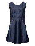 Ganni - Mini Dress In Shiny Denim - L&uuml;hikesed kleidid - 34
