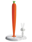 Alessi - Holder For Kitchen Paper In Thermoplastic, White - Majapidamispaberi hoidikud - 20.2X16X29.4CM