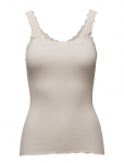 Rosemunde - Rwbabette Silk Sl Deep Back Lace To - Varrukateta - M