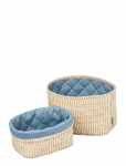 Cam Cam Copenhagen - Quilted Storage Basket, Set Of Two - Ocs - Rowan - Hoiukorvid - ONE SIZE