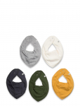 Pippi - Bandana Bib - Solid (5-Pack) - Pudip&otilde;lled - ONE SIZE