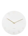 KARLSSON - Wall Clock Charm Engraved Numbers White - Seinakellad - &Oslash;40CM
