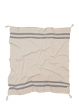 Lorena Canals - Knitted Blanket Stripes Natural-Grey - Tekid ja pleedid - ONE SIZE