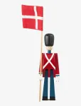 Kay Bojesen - Faneb&aelig;rer Mini R&oslash;d/Bl&aring;/Hvid - Puidust kujud - ONE SIZE