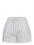 Ganni - Stripe Seersucker Elasticated Shorts - Vabaaja l&uuml;hikesed p&uuml;ksid - 32