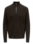 ONLY & SONS - Onsphil Reg 12 Struc Half Zip Knit Noos - Poolpika lukuga džemprid - XS
