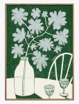 The Poster Club - Tpc X Atelier Aha - Blue Flowers & Red Wine - Botaanika - 70X100CM