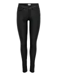 ONLY - Onlanne K Mid Waist Coated Pnt Noos - Nahksed retuusid-p&uuml;ksid - S x 32